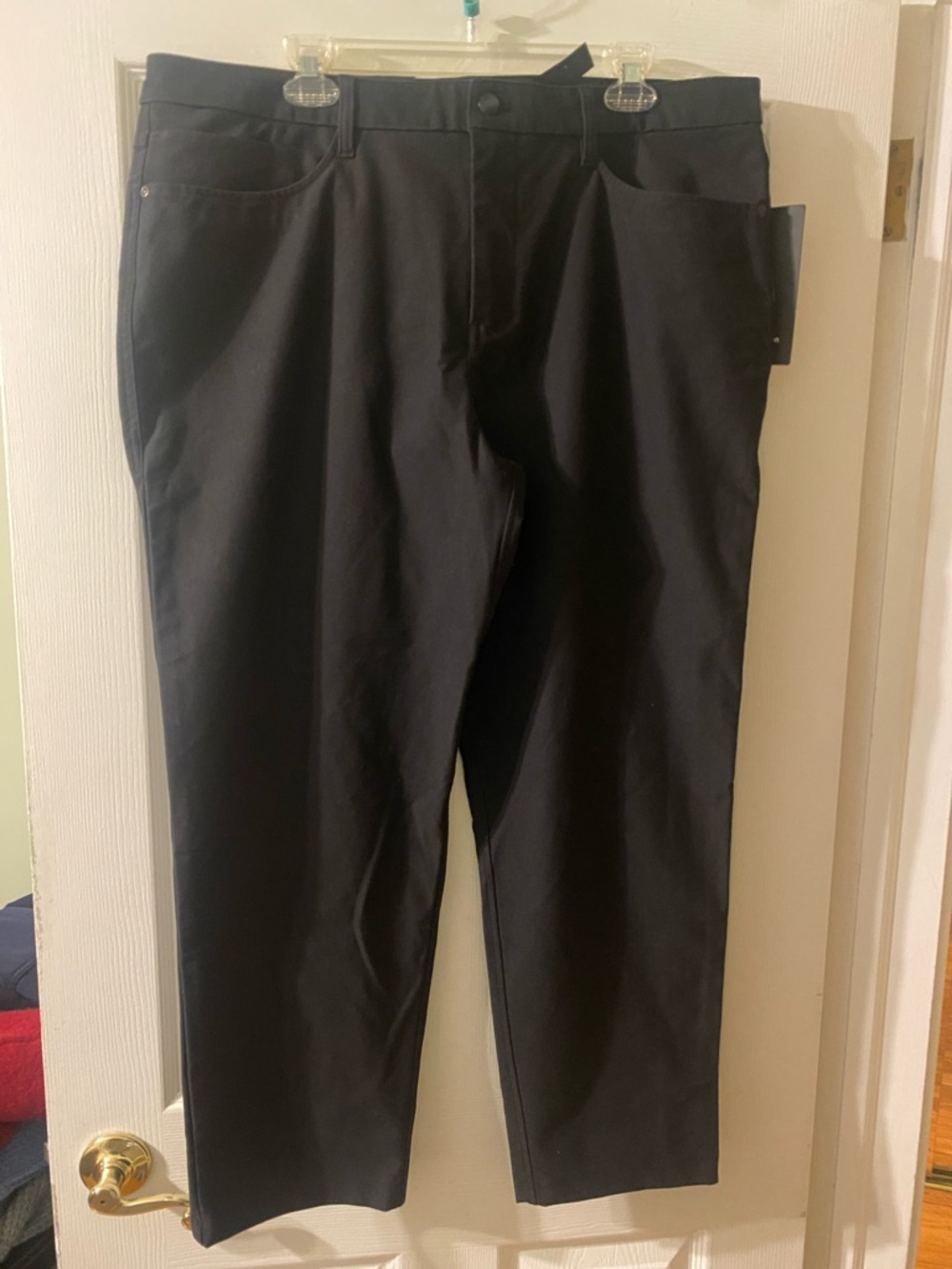 NWT-Men’s Lululemon Black Straight-Leg Classic-Fit Pants
